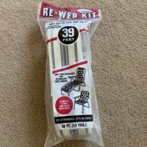Vintage Wellington Re-Web Kit 39 Ft. White/Gray/Black New Package